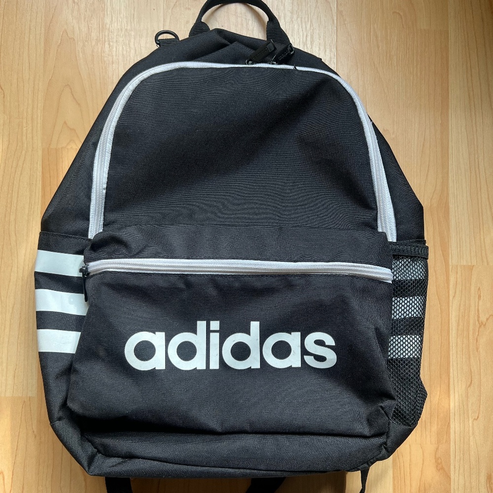 Adidas Black backpack White Logo Unisex kids
